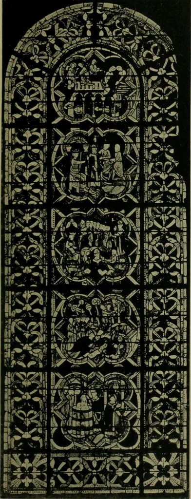 An illustration from Die rheinischen Glasmalereien vom 12. bis zum 16. Jahrhundert, 1912, leaf 122