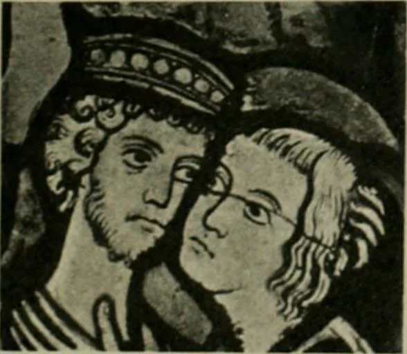 An illustration from Die rheinischen Glasmalereien vom 12. bis zum 16. Jahrhundert, 1912, leaf 124
