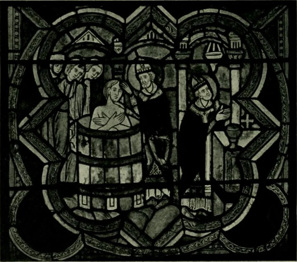 An illustration from Die rheinischen Glasmalereien vom 12. bis zum 16. Jahrhundert, 1912, leaf 125