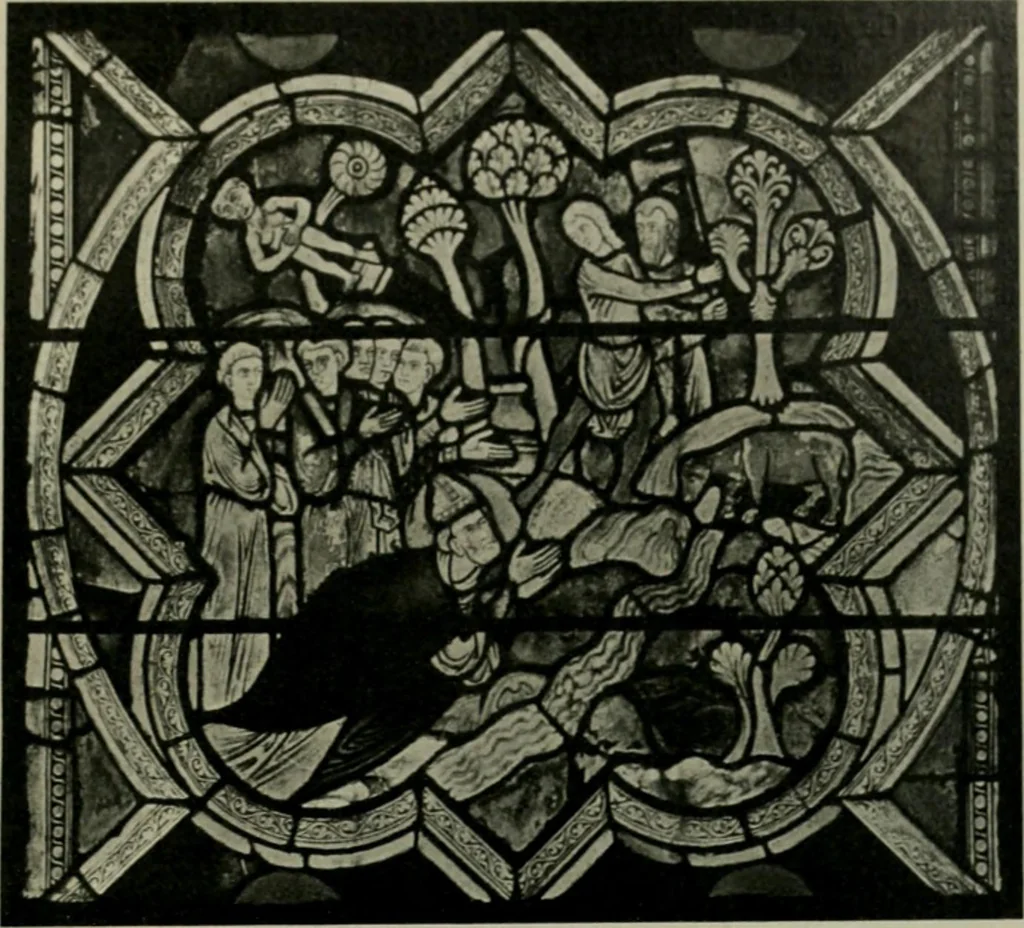 An illustration from Die rheinischen Glasmalereien vom 12. bis zum 16. Jahrhundert, 1912, leaf 126