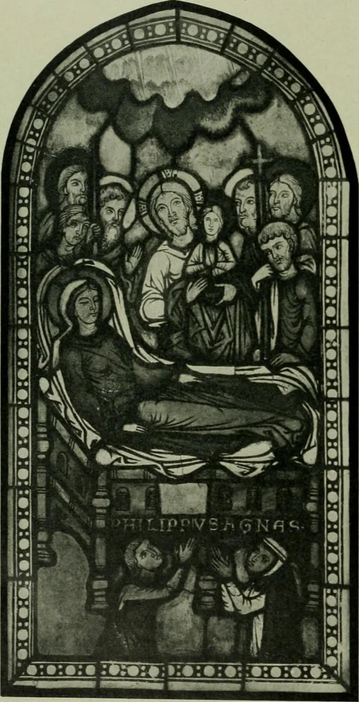 An illustration from Die rheinischen Glasmalereien vom 12. bis zum 16. Jahrhundert, 1912, leaf 127