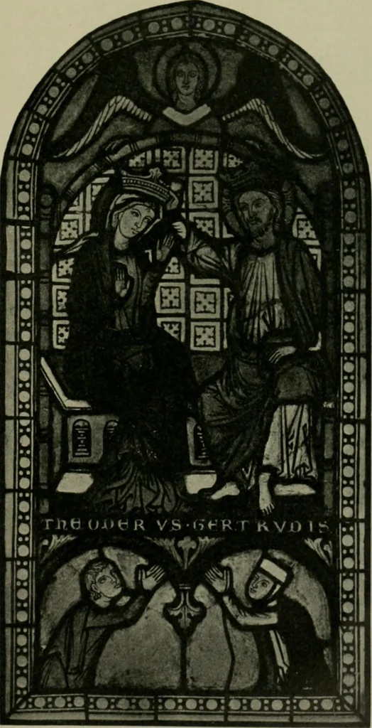 An illustration from Die rheinischen Glasmalereien vom 12. bis zum 16. Jahrhundert, 1912, leaf 128