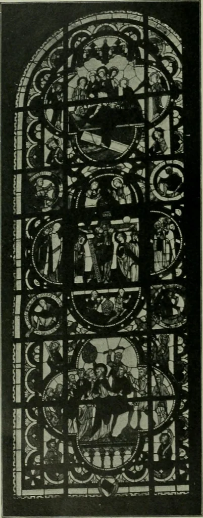 An illustration from Die rheinischen Glasmalereien vom 12. bis zum 16. Jahrhundert, 1912, leaf 129