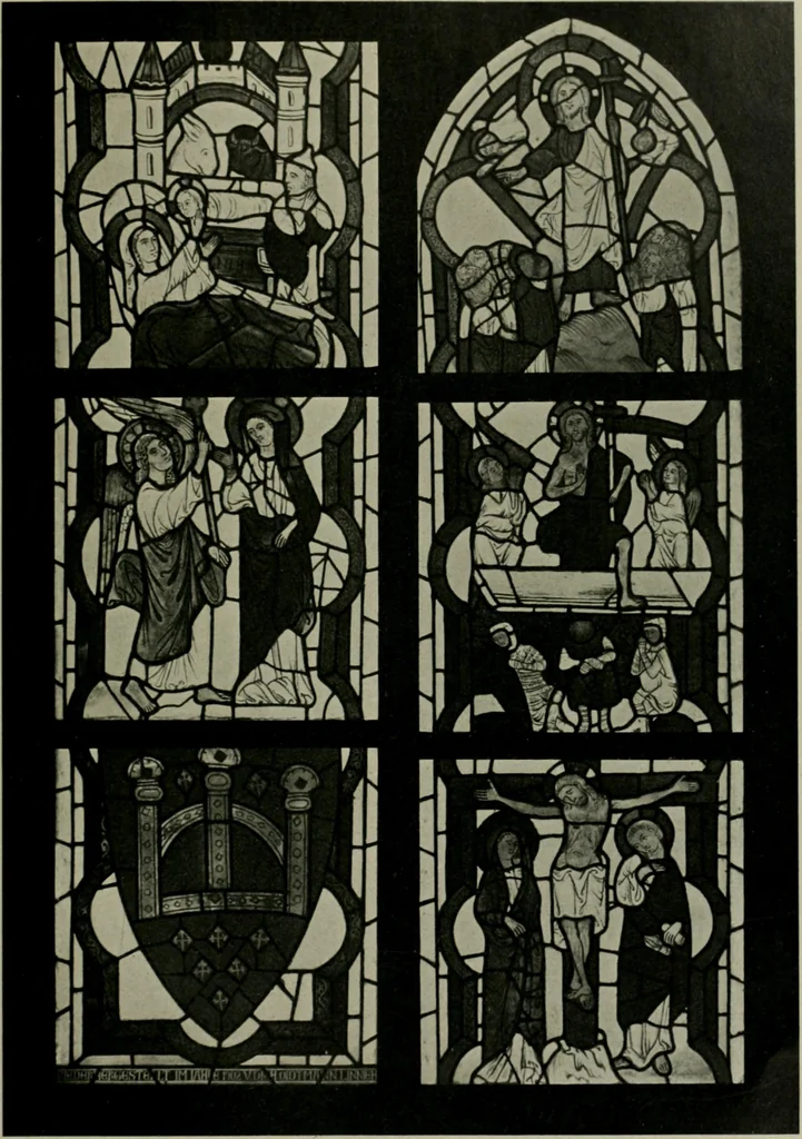 An illustration from Die rheinischen Glasmalereien vom 12. bis zum 16. Jahrhundert, 1912, leaf 134