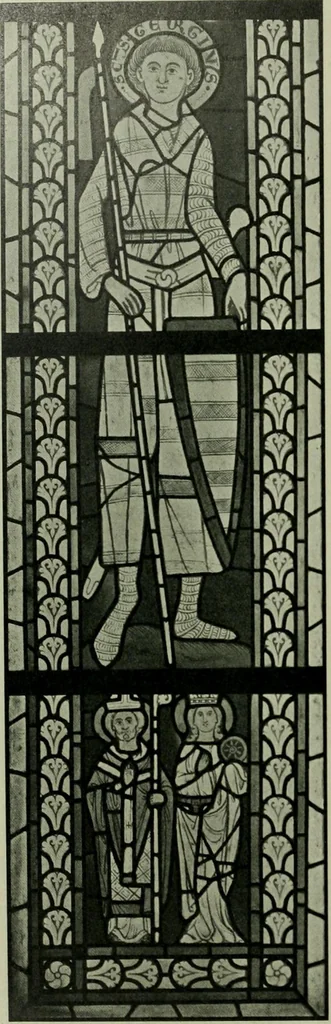 An illustration from Die rheinischen Glasmalereien vom 12. bis zum 16. Jahrhundert, 1912, leaf 135