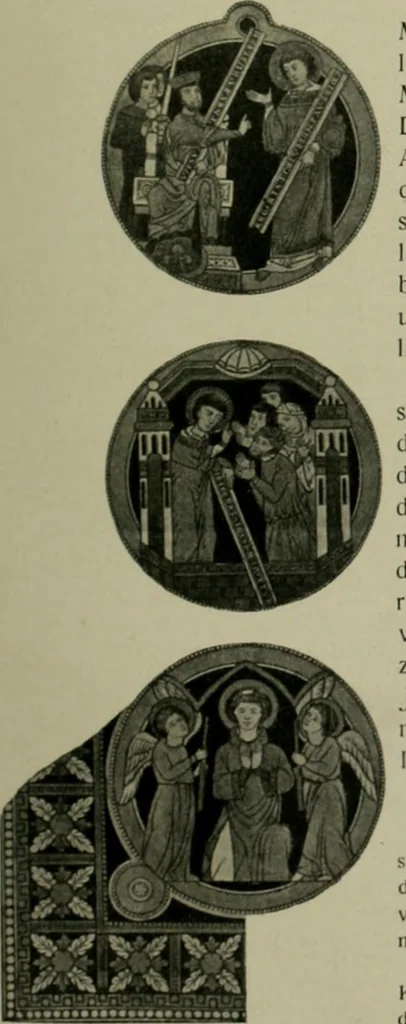 An illustration from Die rheinischen Glasmalereien vom 12. bis zum 16. Jahrhundert, 1912, leaf 136