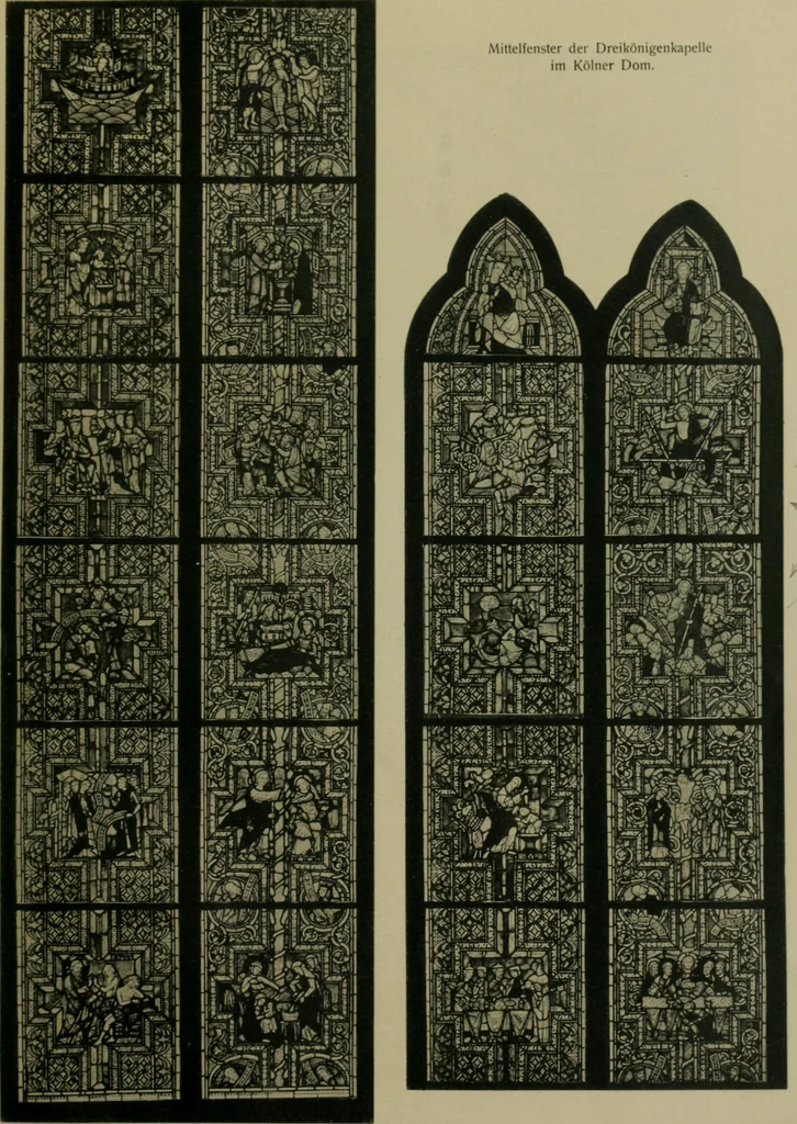 An illustration from Die rheinischen Glasmalereien vom 12. bis zum 16. Jahrhundert, 1912, leaf 138