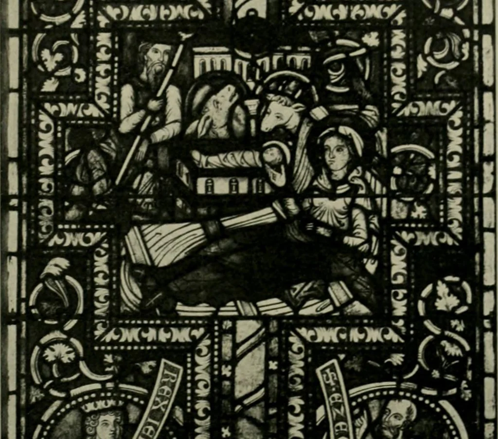 An illustration from Die rheinischen Glasmalereien vom 12. bis zum 16. Jahrhundert, 1912, leaf 140