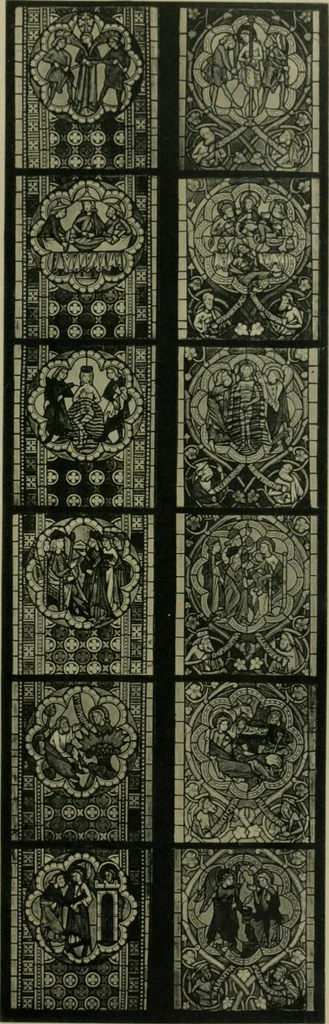 An illustration from Die rheinischen Glasmalereien vom 12. bis zum 16. Jahrhundert, 1912, leaf 154
