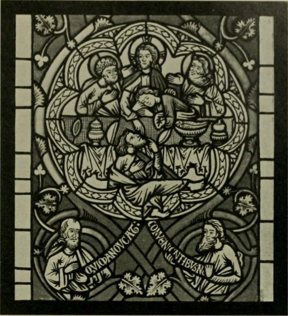 An illustration from Die rheinischen Glasmalereien vom 12. bis zum 16. Jahrhundert, 1912, leaf 156
