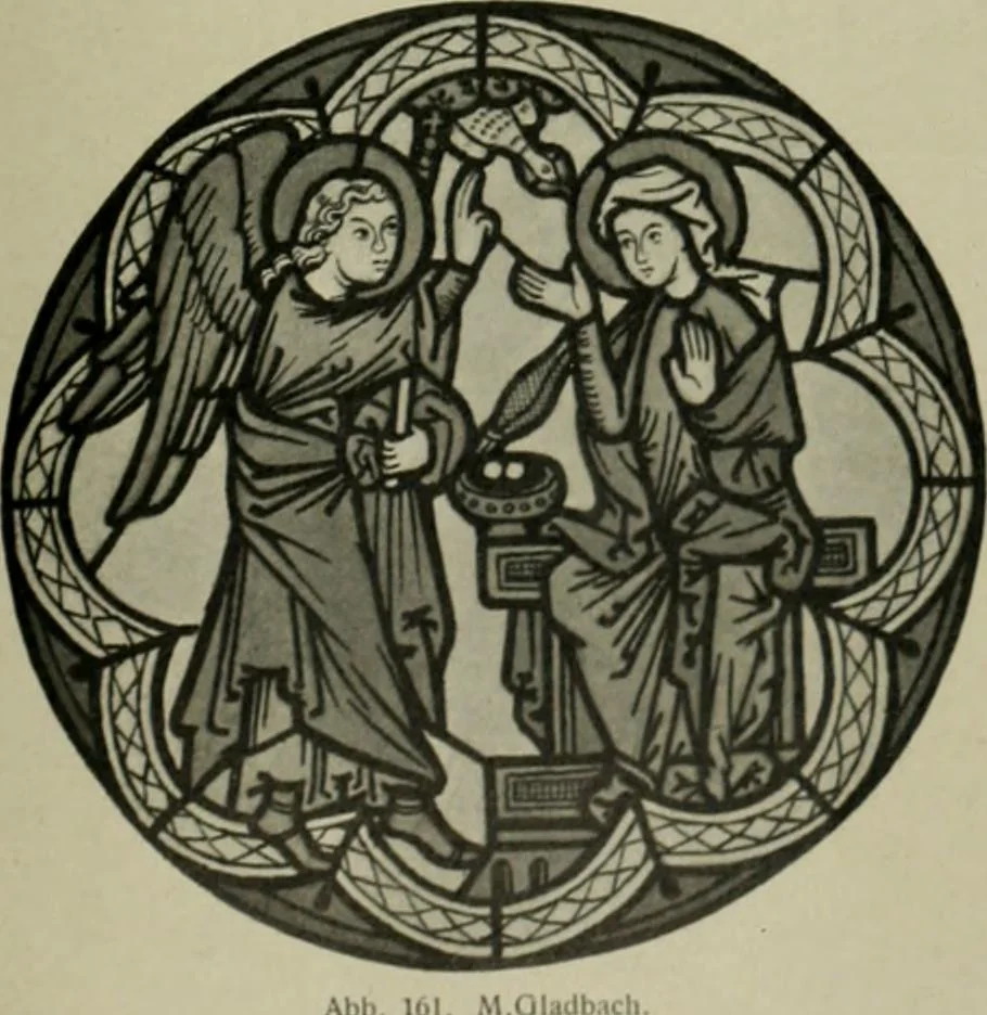 An illustration from Die rheinischen Glasmalereien vom 12. bis zum 16. Jahrhundert, 1912, leaf 156