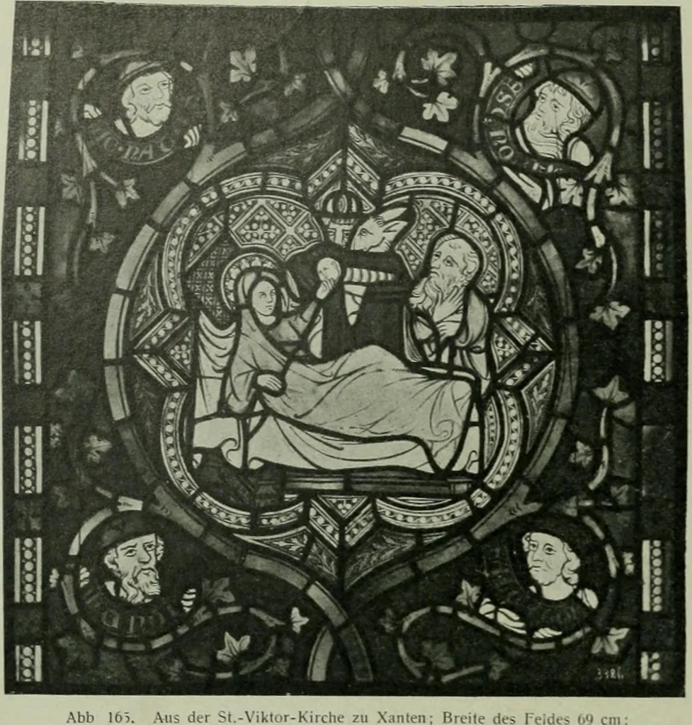 An illustration from Die rheinischen Glasmalereien vom 12. bis zum 16. Jahrhundert, 1912, leaf 159
