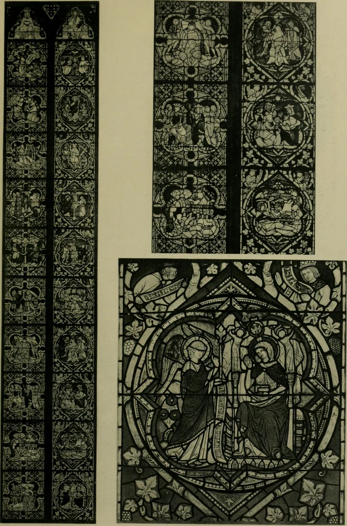 An illustration from Die rheinischen Glasmalereien vom 12. bis zum 16. Jahrhundert, 1912, leaf 160