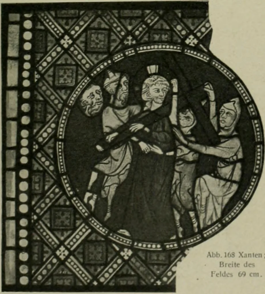An illustration from Die rheinischen Glasmalereien vom 12. bis zum 16. Jahrhundert, 1912, leaf 162