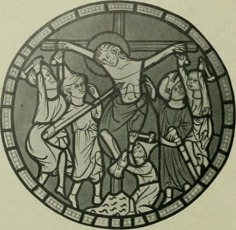 An illustration from Die rheinischen Glasmalereien vom 12. bis zum 16. Jahrhundert, 1912, leaf 163