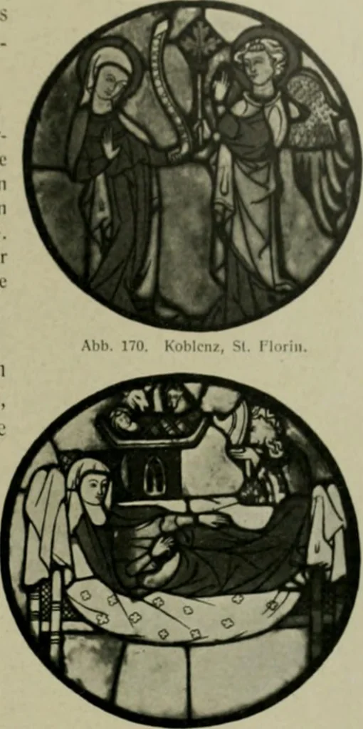 An illustration from Die rheinischen Glasmalereien vom 12. bis zum 16. Jahrhundert, 1912, leaf 164
