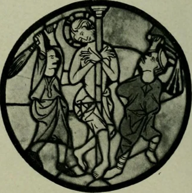An illustration from Die rheinischen Glasmalereien vom 12. bis zum 16. Jahrhundert, 1912, leaf 165