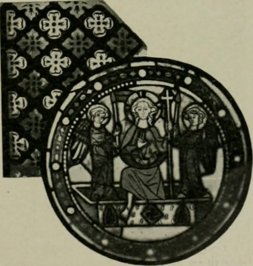 An illustration from Die rheinischen Glasmalereien vom 12. bis zum 16. Jahrhundert, 1912, leaf 166
