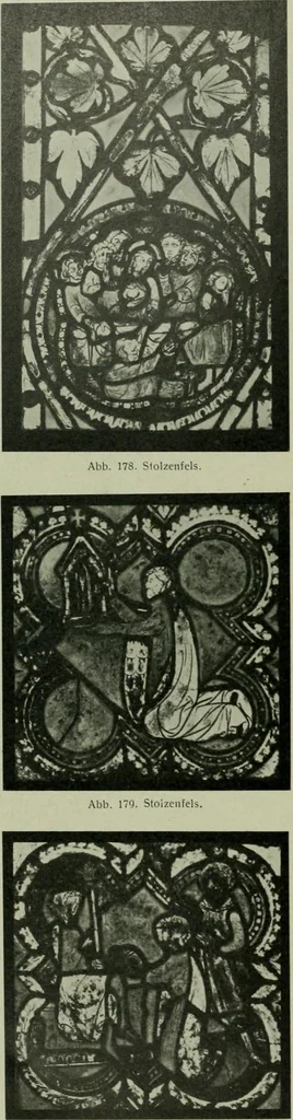 An illustration from Die rheinischen Glasmalereien vom 12. bis zum 16. Jahrhundert, 1912, leaf 167
