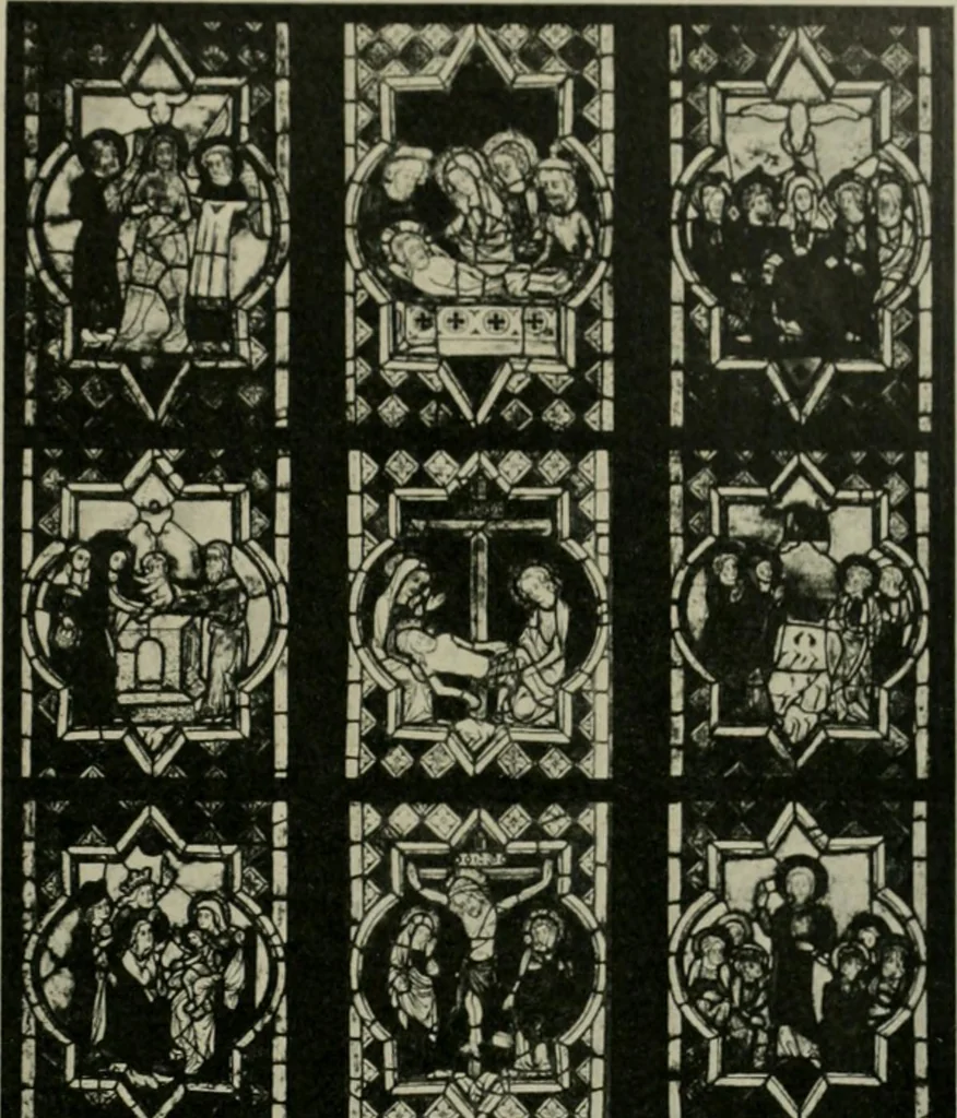 An illustration from Die rheinischen Glasmalereien vom 12. bis zum 16. Jahrhundert, 1912, leaf 170