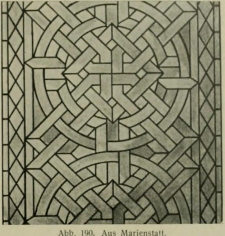 An illustration from Die rheinischen Glasmalereien vom 12. bis zum 16. Jahrhundert, 1912, leaf 176