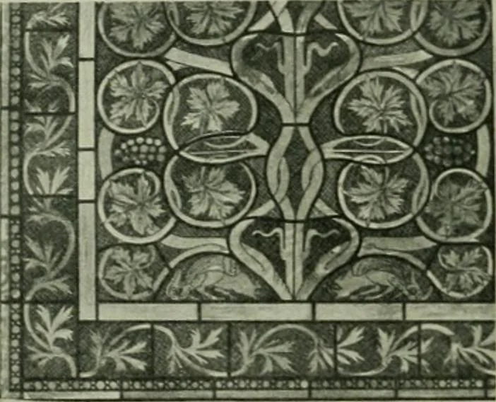 An illustration from Die rheinischen Glasmalereien vom 12. bis zum 16. Jahrhundert, 1912, leaf 183