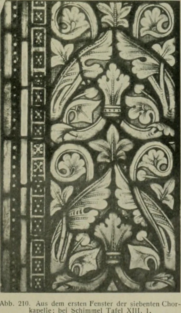 An illustration from Die rheinischen Glasmalereien vom 12. bis zum 16. Jahrhundert, 1912, leaf 184