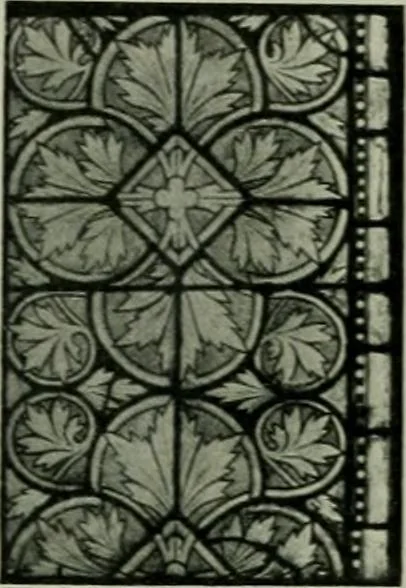An illustration from Die rheinischen Glasmalereien vom 12. bis zum 16. Jahrhundert, 1912, leaf 185
