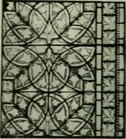 An illustration from Die rheinischen Glasmalereien vom 12. bis zum 16. Jahrhundert, 1912, leaf 185
