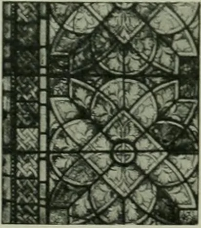 An illustration from Die rheinischen Glasmalereien vom 12. bis zum 16. Jahrhundert, 1912, leaf 185