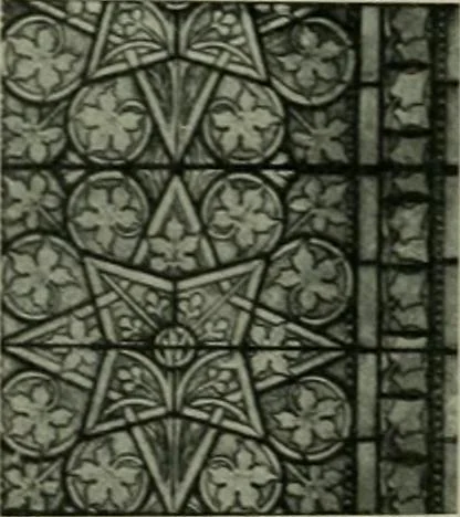 An illustration from Die rheinischen Glasmalereien vom 12. bis zum 16. Jahrhundert, 1912, leaf 185