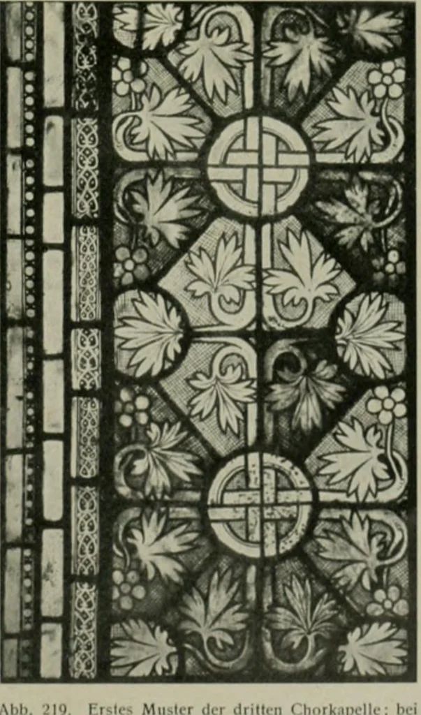 An illustration from Die rheinischen Glasmalereien vom 12. bis zum 16. Jahrhundert, 1912, leaf 186