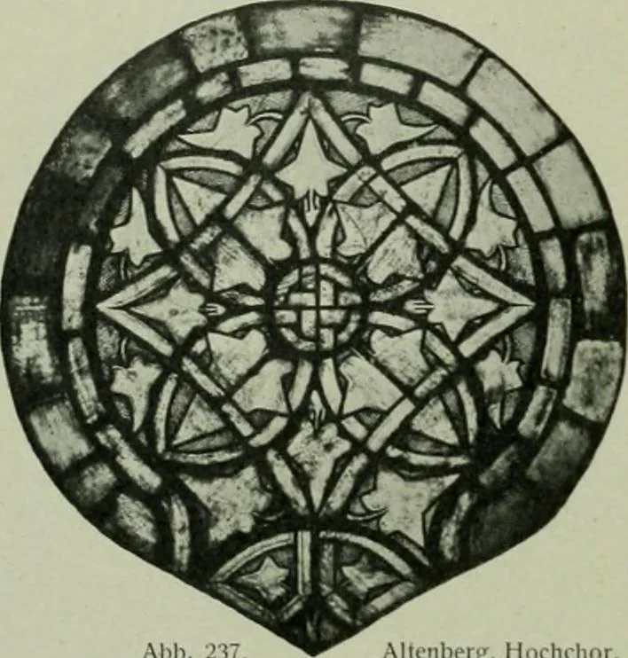 An illustration from Die rheinischen Glasmalereien vom 12. bis zum 16. Jahrhundert, 1912, leaf 191