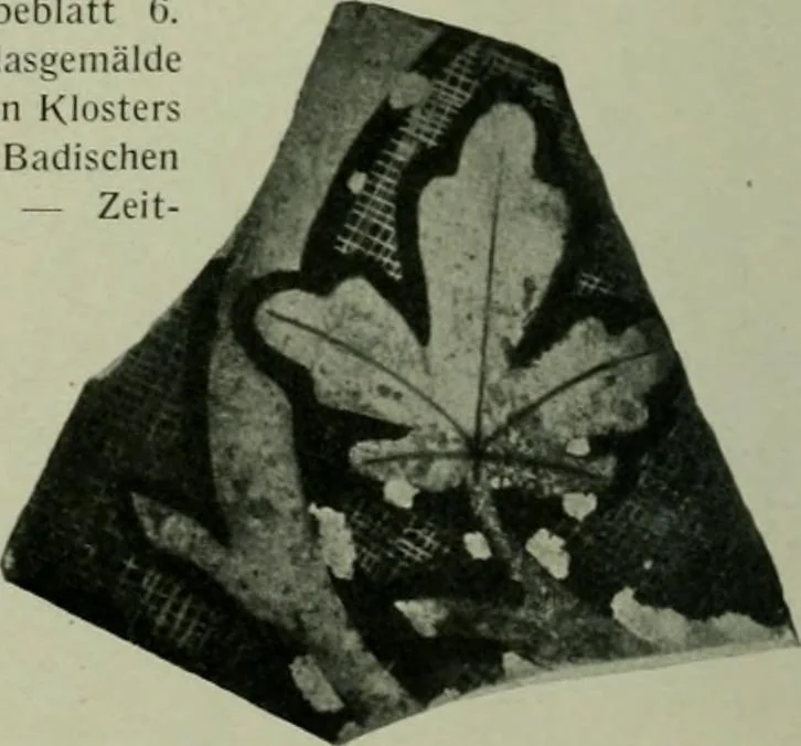 An illustration from Die rheinischen Glasmalereien vom 12. bis zum 16. Jahrhundert, 1912, leaf 191