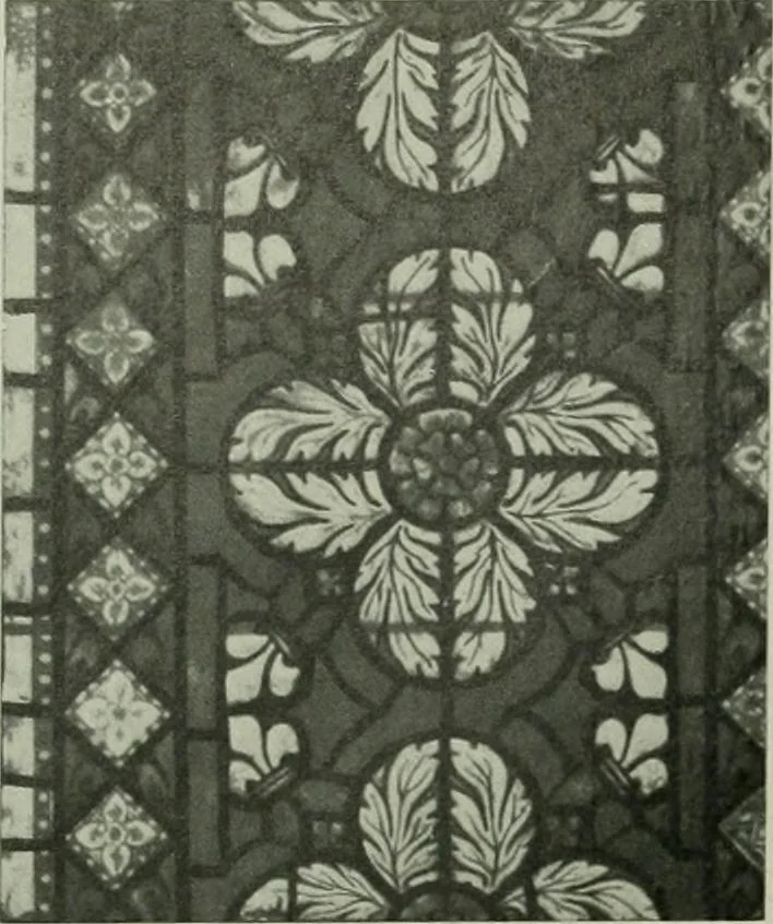 An illustration from Die rheinischen Glasmalereien vom 12. bis zum 16. Jahrhundert, 1912, leaf 195