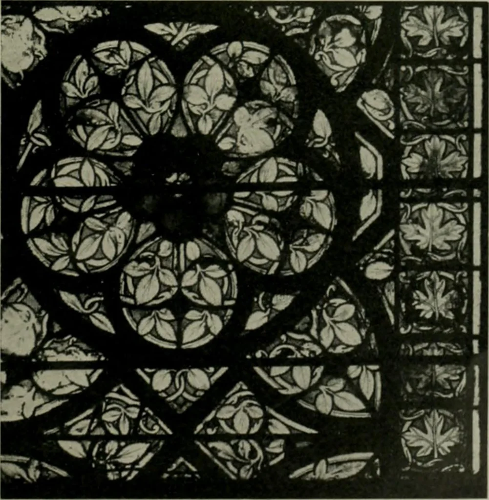 An illustration from Die rheinischen Glasmalereien vom 12. bis zum 16. Jahrhundert, 1912, leaf 196