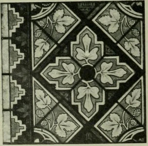 An illustration from Die rheinischen Glasmalereien vom 12. bis zum 16. Jahrhundert, 1912, leaf 197