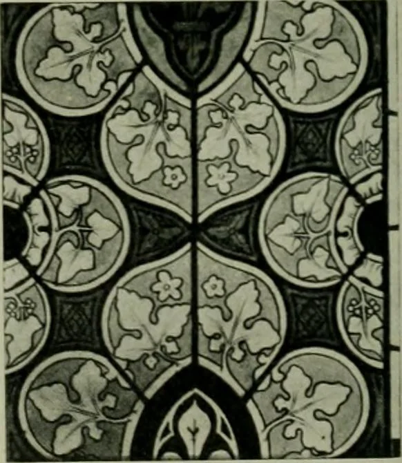 An illustration from Die rheinischen Glasmalereien vom 12. bis zum 16. Jahrhundert, 1912, leaf 197