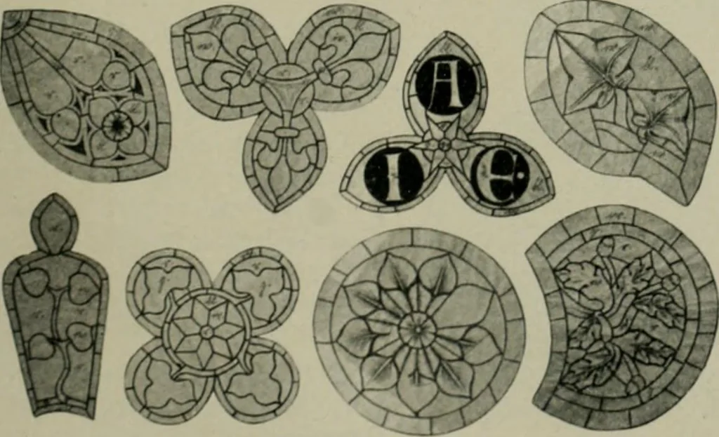 An illustration from Die rheinischen Glasmalereien vom 12. bis zum 16. Jahrhundert, 1912, leaf 200