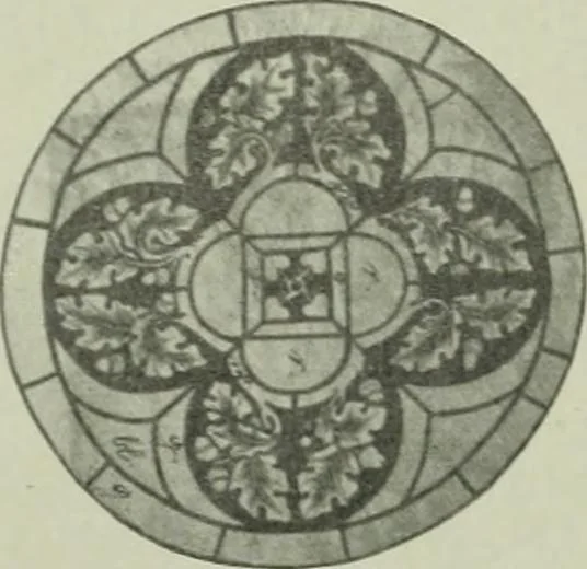 An illustration from Die rheinischen Glasmalereien vom 12. bis zum 16. Jahrhundert, 1912, leaf 201
