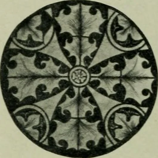 An illustration from Die rheinischen Glasmalereien vom 12. bis zum 16. Jahrhundert, 1912, leaf 201
