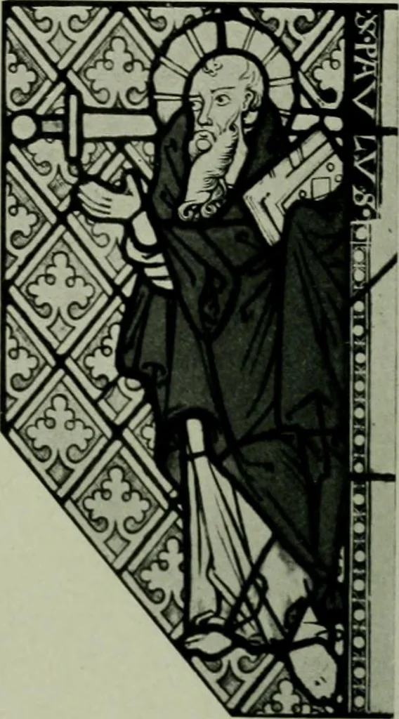 An illustration from Die rheinischen Glasmalereien vom 12. bis zum 16. Jahrhundert, 1912, leaf 203