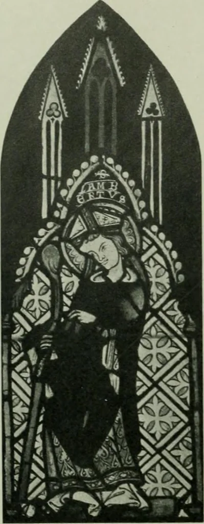 An illustration from Die rheinischen Glasmalereien vom 12. bis zum 16. Jahrhundert, 1912, leaf 207