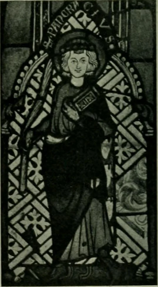 An illustration from Die rheinischen Glasmalereien vom 12. bis zum 16. Jahrhundert, 1912, leaf 207