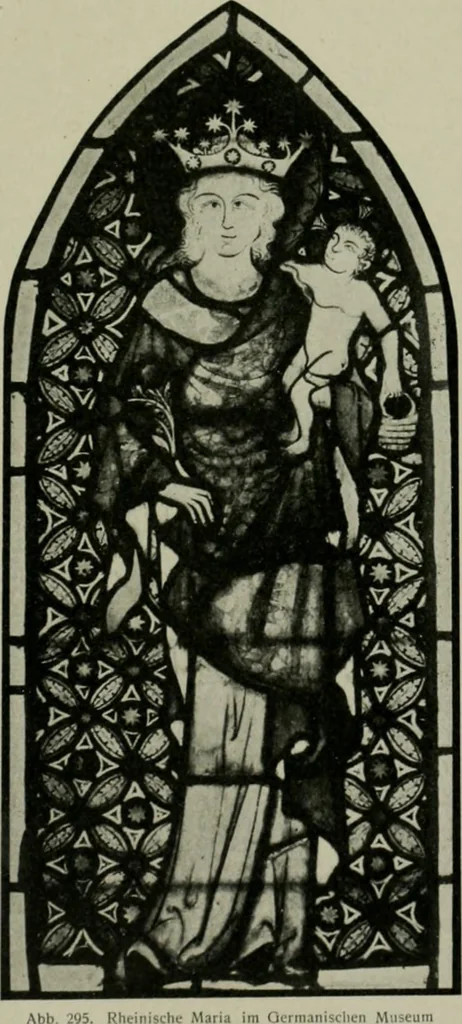 An illustration from Die rheinischen Glasmalereien vom 12. bis zum 16. Jahrhundert, 1912, leaf 208