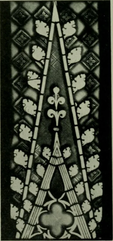 An illustration from Die rheinischen Glasmalereien vom 12. bis zum 16. Jahrhundert, 1912, leaf 215