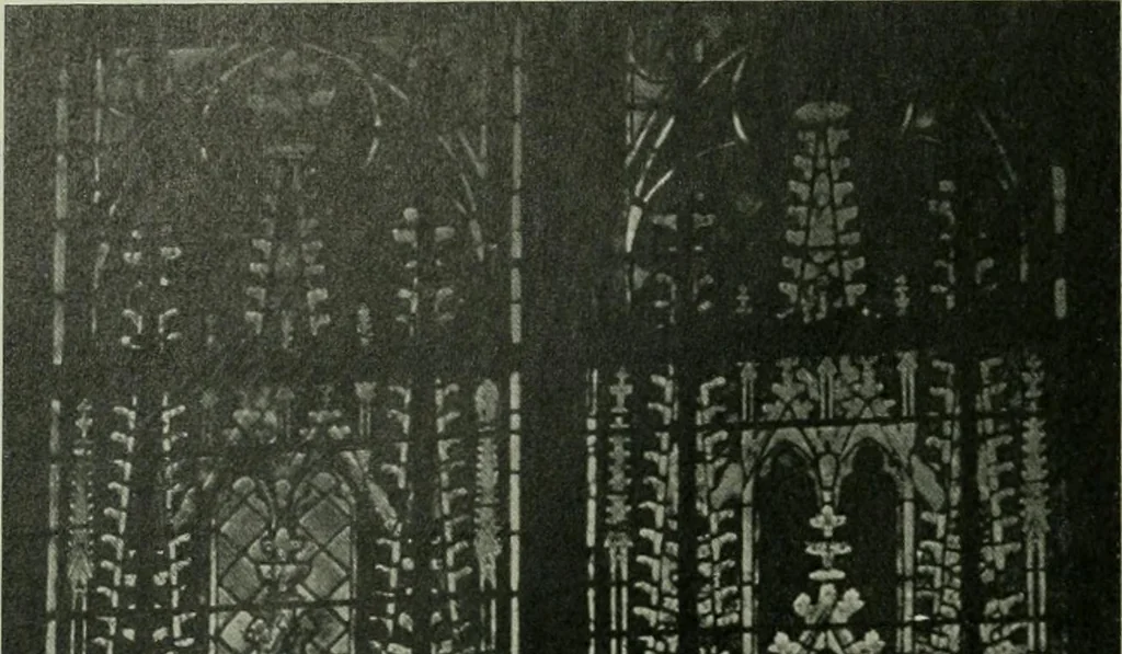 An illustration from Die rheinischen Glasmalereien vom 12. bis zum 16. Jahrhundert, 1912, leaf 229