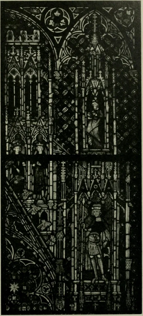An illustration from Die rheinischen Glasmalereien vom 12. bis zum 16. Jahrhundert, 1912, leaf 242