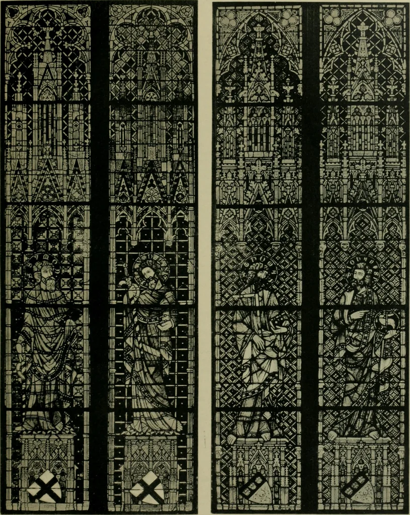 An illustration from Die rheinischen Glasmalereien vom 12. bis zum 16. Jahrhundert, 1912, leaf 252
