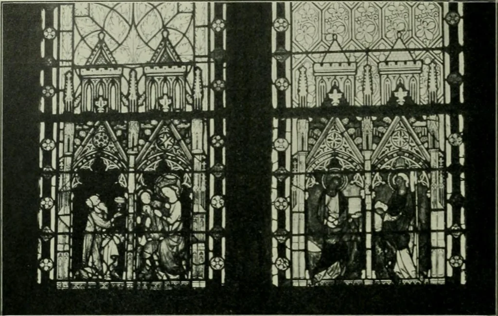 An illustration from Die rheinischen Glasmalereien vom 12. bis zum 16. Jahrhundert, 1912, leaf 255